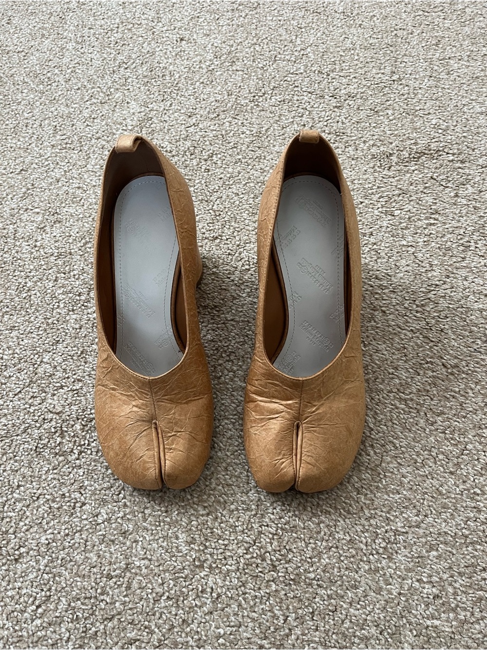 Maison Margiela Paper-like Tabi Block Heels - Picture 3 of 5